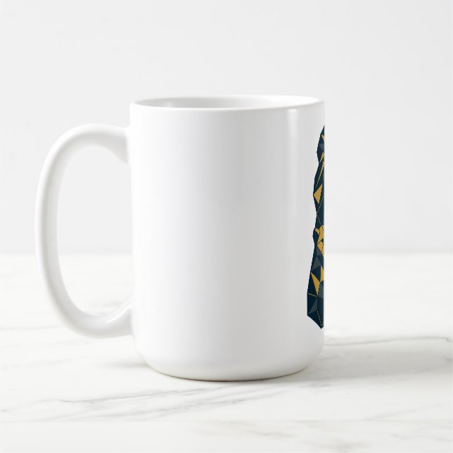 Geometrischer Vater mit Cubs Bester Vater Kaffeetasse (Links)