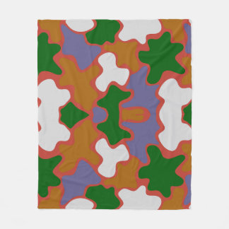 Geometrischer Vintage Streetwear Fleecedecke