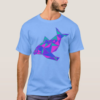 Geometrischer Walfang T-Shirt