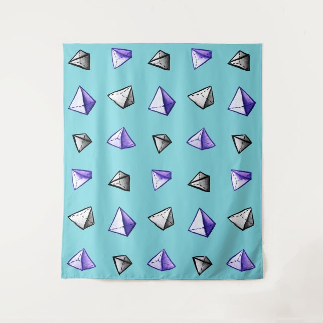Geometrischer Wandteppich (Vorderseite)