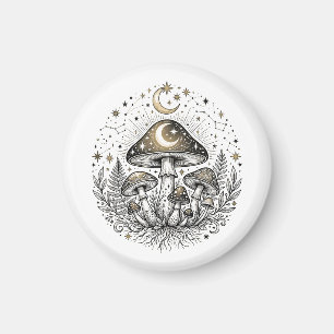 Geometrischer Wolf Grafik Hoodie Magnet