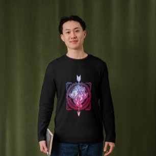 Geometrischer Wolf T-Shirt