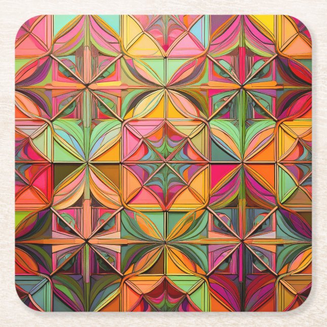 Geometrischer X Untersetzer (Vorderseite)