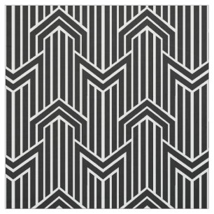 Geometrischer Zickzack Art-Deco-Stil Stoff
