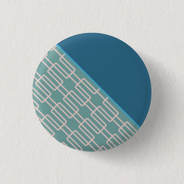 Geometrisches 1 Abstraktes Muster Button (Vorderseite)