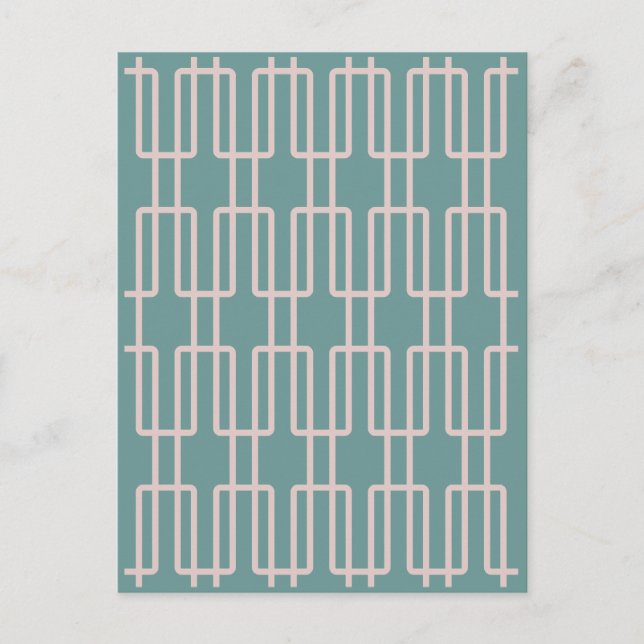 Geometrisches 1 Abstraktes Muster Postkarte (Vorderseite)
