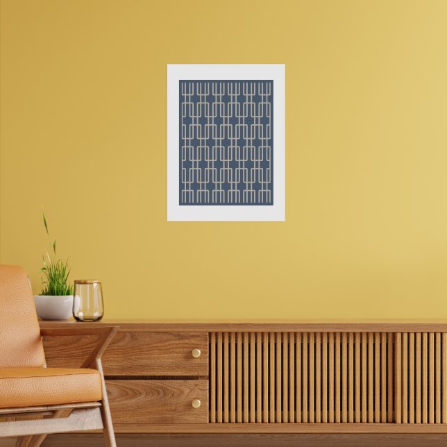 Geometrisches 2 Abstraktes Muster Poster (Wohnzimmer 2)