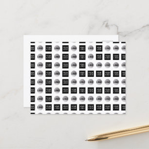Geometrisches 2 Logo Muster Design Postkarte