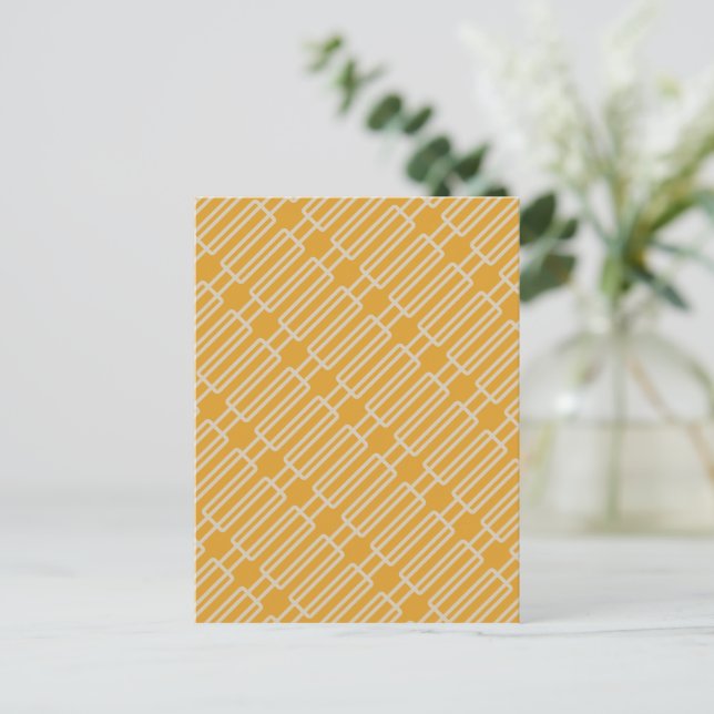 Geometrisches 3 Abstraktes Muster Postkarte (Stehend Vorderseite)
