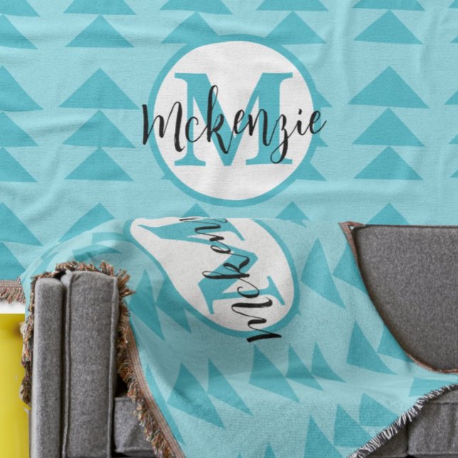 Geometrisches 3a-Muster für Monogram Decke (Von Creator hochgeladen)