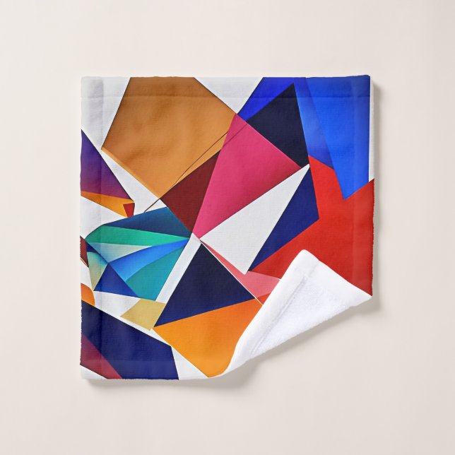 Geometrisches Abstrackt Waschlappen (Waschlappen)
