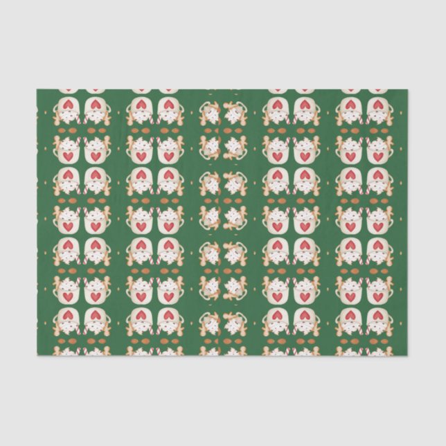 Geometrisches Abstract Design für Weihnachten Seidenpapier (Vorderseite)