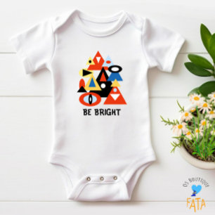 Geometrisches abstrakt baby strampler