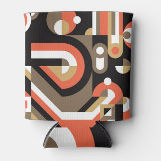 Geometrisches Abstrakt: Futuristisches Artwork-Des Dosenkühler