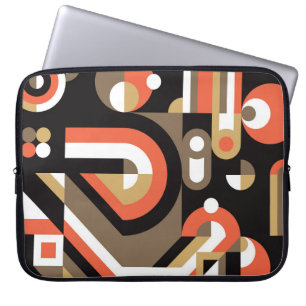 Geometrisches Abstrakt: Futuristisches Artwork-Des Laptopschutzhülle