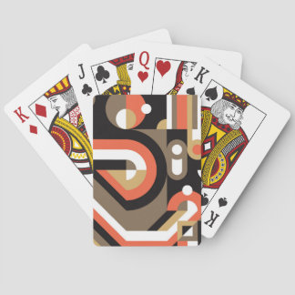 Geometrisches Abstrakt: Futuristisches Artwork-Des Spielkarten