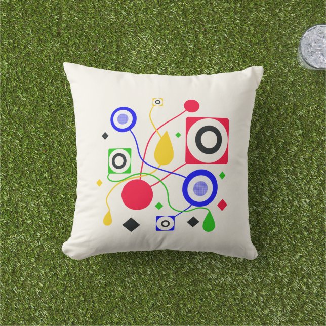 Geometrisches abstrakt kissen (Golfball-Marker)