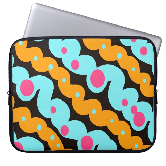 Geometrisches abstrakt laptopschutzhülle (Vorderseite)