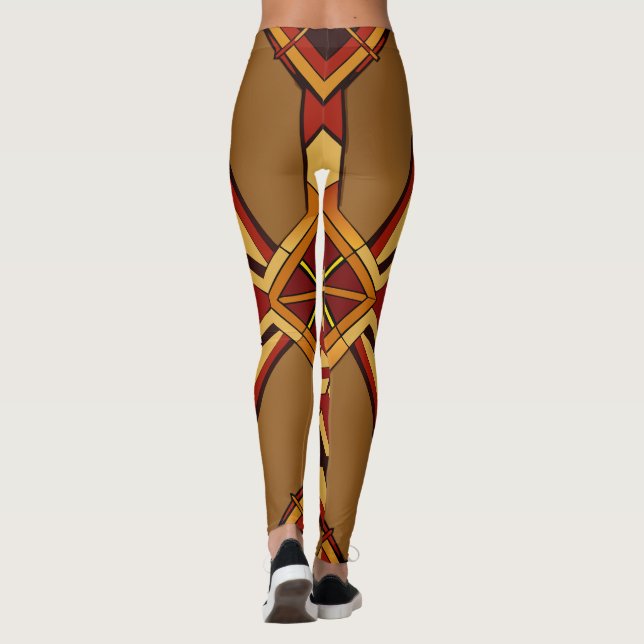 Geometrisches Abstrakt Leggings (Rückseite)