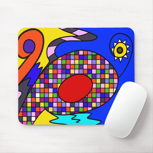 Geometrisches abstrakt mousepad (Mit Mouse)