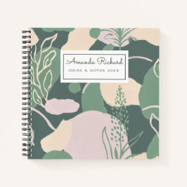 Geometrisches abstrakt-Pastel-Notebook Notizbuch