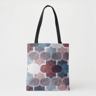 Geometrisches Abstrakt Red Blue Muster