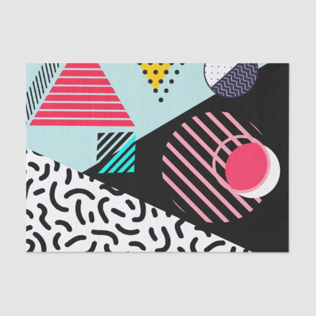 Geometrisches Abstrakt Seidenpapier (Vorderseite)