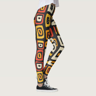 Geometrisches Abstraktes afrikanisches Muster Leggings