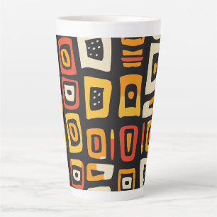 Geometrisches Abstraktes afrikanisches Muster Milchtasse