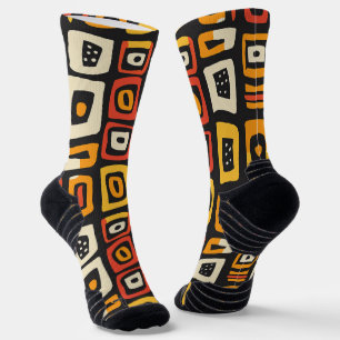 Geometrisches Abstraktes afrikanisches Muster Socken