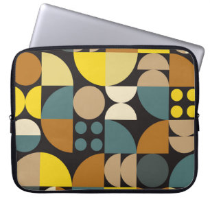 Geometrisches abstraktes Artwork-Poster mit farben Laptopschutzhülle