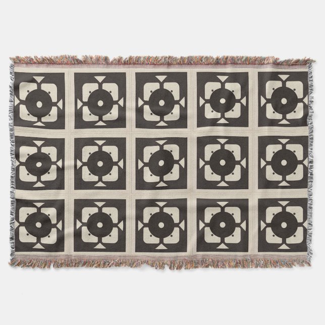 Geometrisches abstraktes Design mit symmetrischem  Decke (Vorderseite)