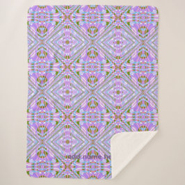 Geometrisches abstraktes Diamantmuster Sherpadecke