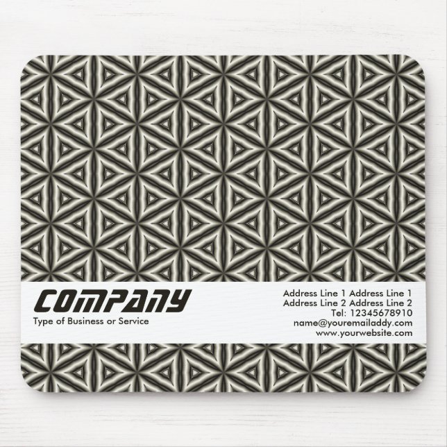 Geometrisches Abstraktes Geschäft Mousepad (Vorne)