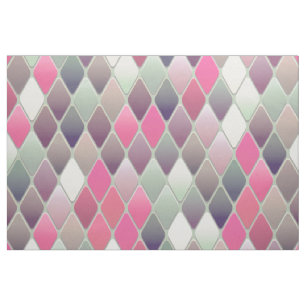 Geometrisches Abstraktes Gewebe, Pima-Baumwolle (5 Stoff
