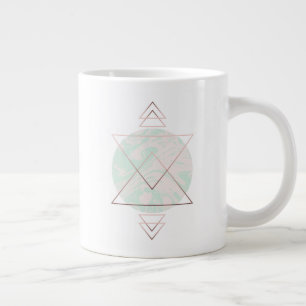 Geometrisches Abstraktes Kunstdesign Jumbo-Tasse