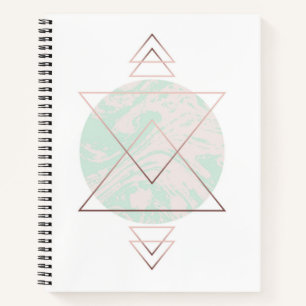 Geometrisches Abstraktes Kunstdesign Notizbuch