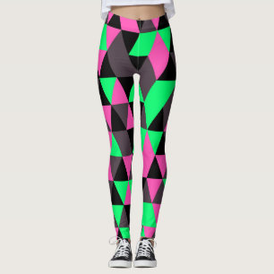 Geometrisches Abstraktes Mosaik Leggings