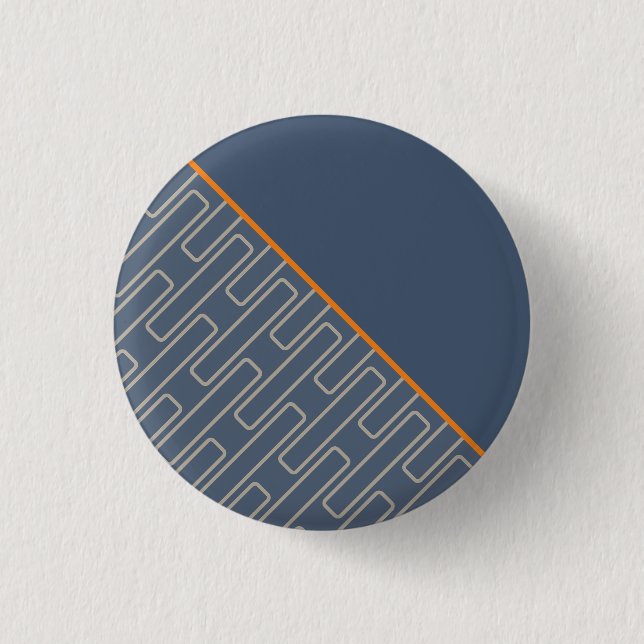 Geometrisches abstraktes Muster 2 Button (Vorderseite)