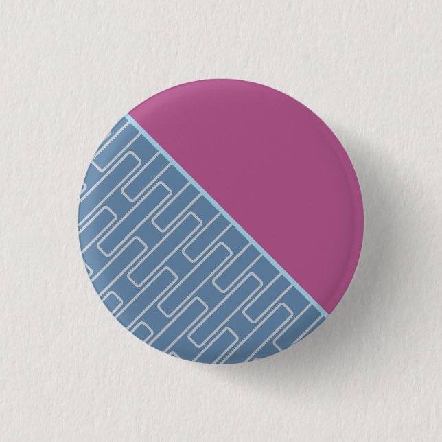 Geometrisches abstraktes Muster 2 Button (Vorderseite)