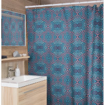 Geometrisches Abstraktes Muster Blau