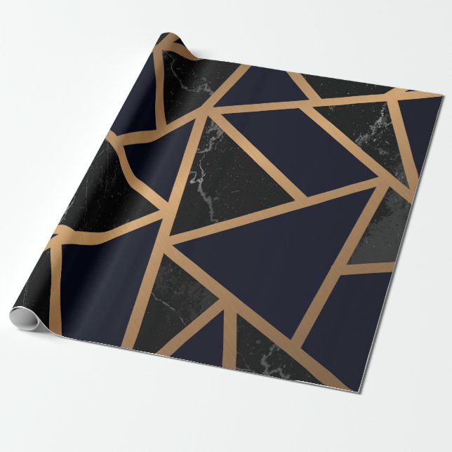 Geometrisches Abstraktes Muster Geschenkpapier (Ungerollt)