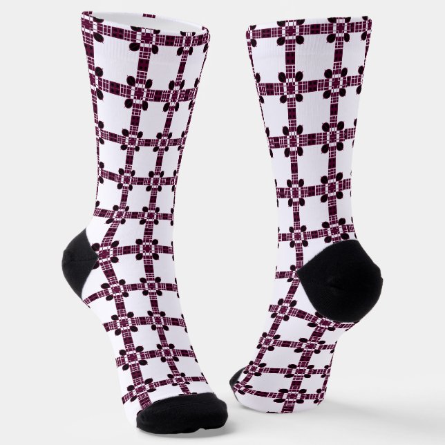 Geometrisches abstraktes Muster Socken (Gewinkelt)