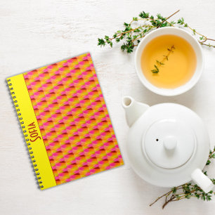 Geometrisches abstraktes Muster Spiral Foto Notebo Notizblock