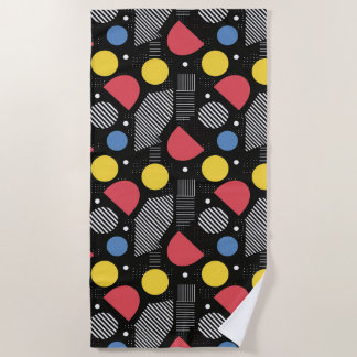 Geometrisches Abstraktes Muster Strandtuch