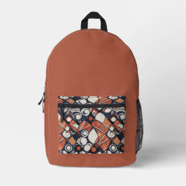 Geometrisches abstraktes Musterdesign 3 Bedruckter Rucksack
