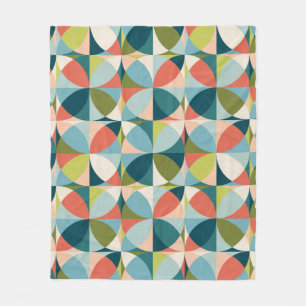 Geometrisches, Abstraktes Nahtloses Design Mitte d Fleecedecke