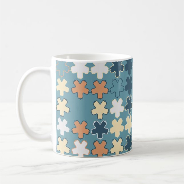 Geometrisches abstraktes nahtloses Muster der farb Kaffeetasse (Links)