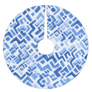 Geometrisches Abstraktes Nahtloses Muster Polyester Weihnachtsbaumdecke