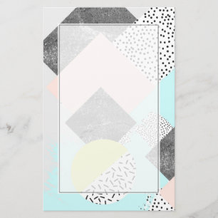 Geometrisches Abstraktes Skandinaviendesign Briefpapier